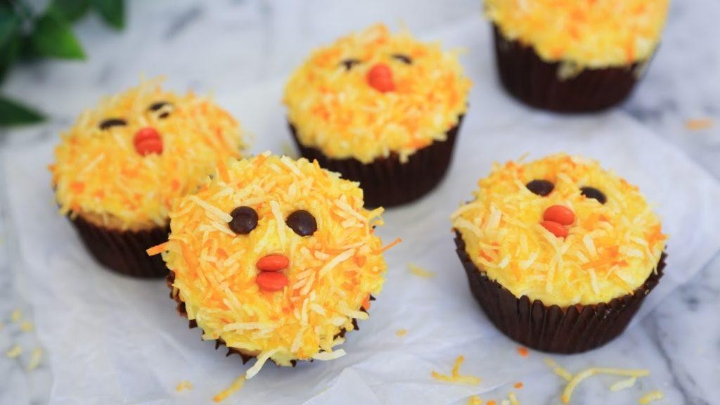 Image of Easter Baby Chick Cupcakes