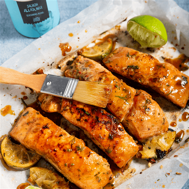 Image of Grilled Salmon with Herb Marinade