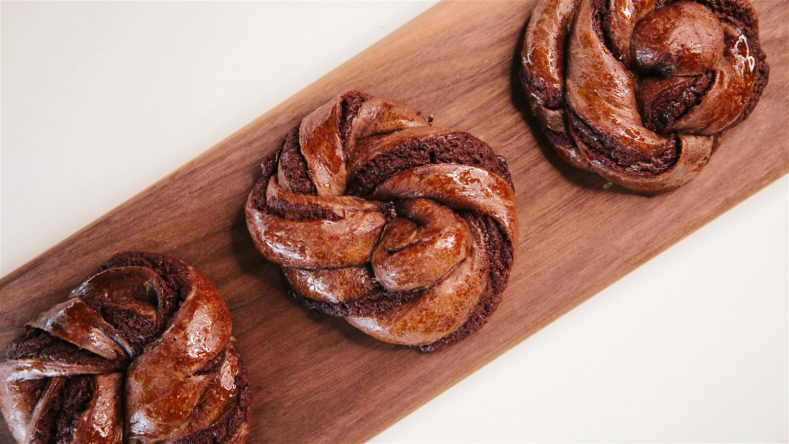 Image of Chocolate Brioche Twist Buns