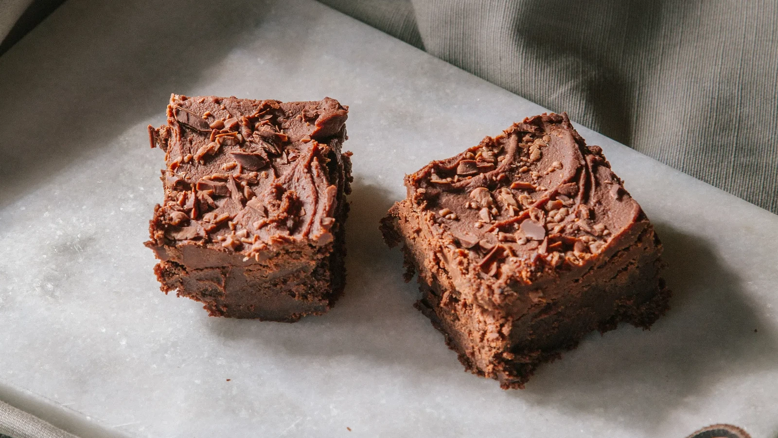 Image of Fudge Brownies with Chocolate Peanut Butter Ganache Topping