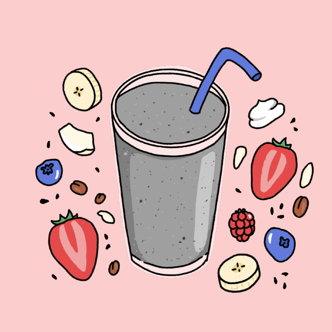 Black Sesame Banana Smoothie