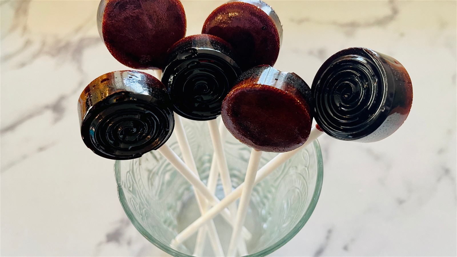 Image of Elderberry Honey Lollipops