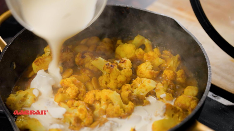 Image of Add the cream, remember you can also use coconut milk too.