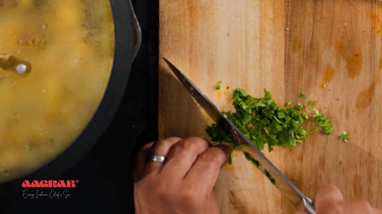 Image of Chop some coriander for garnish