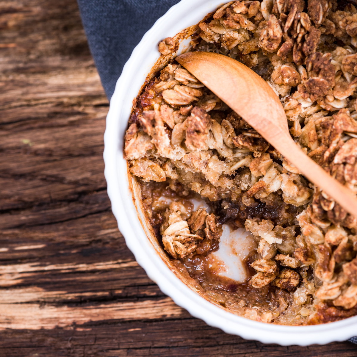 Almond Butter & Honey Baked Oats