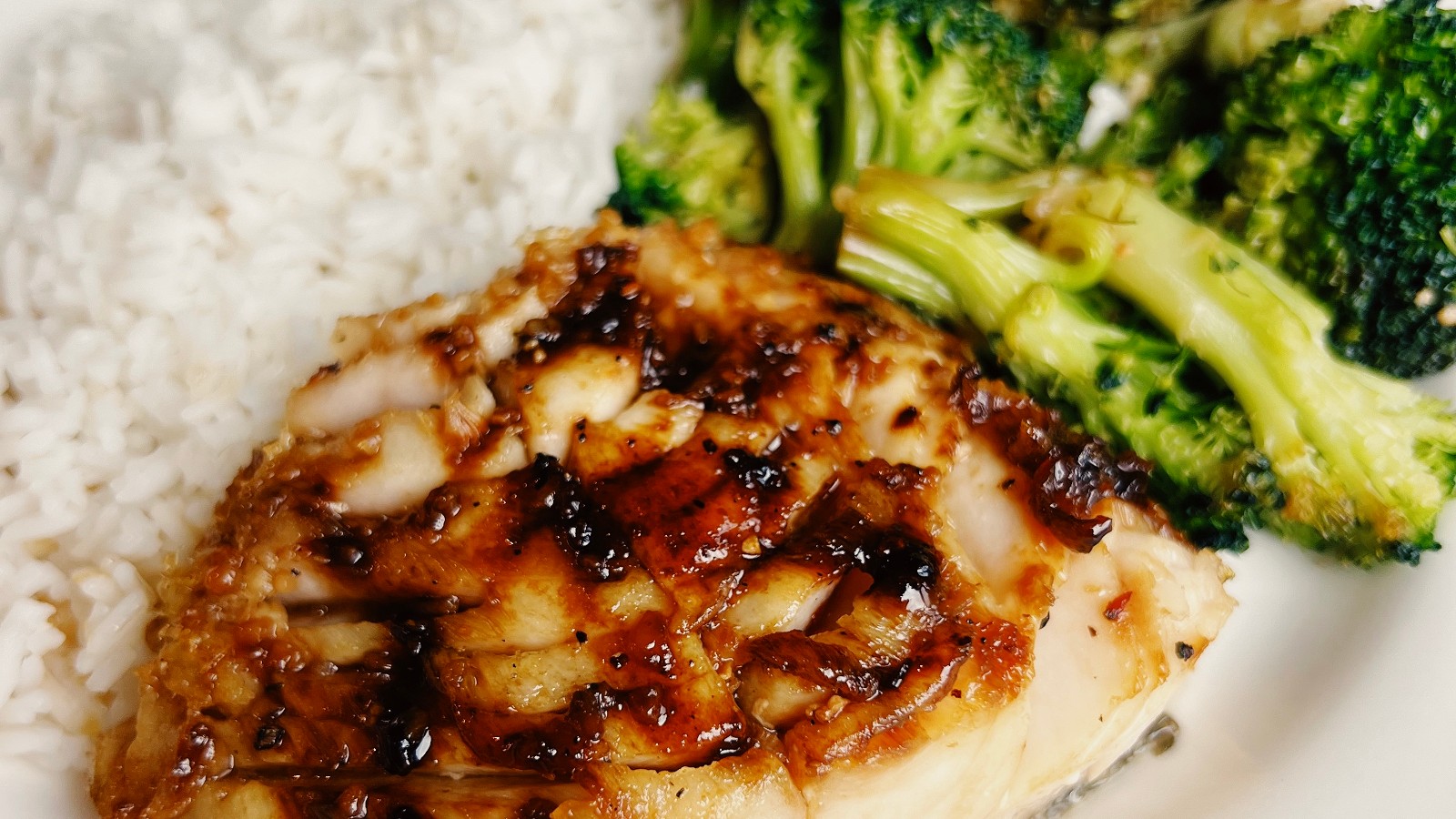 Image of Honey Garlic Glazed Sablefish with Roasted Broccoli