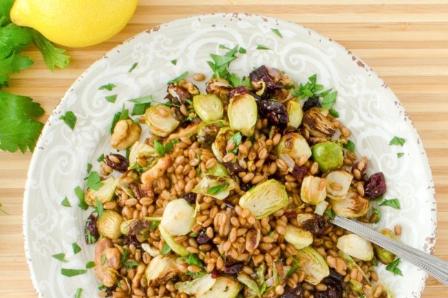 Image of Wheat Berry Brussel Sprout Salad