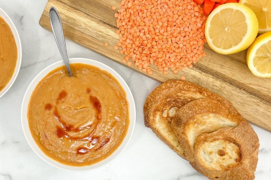 Red Lentil Soup with Lemon