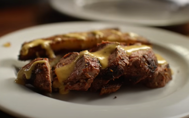 Image of Steak Frites with Miso Hallandaise