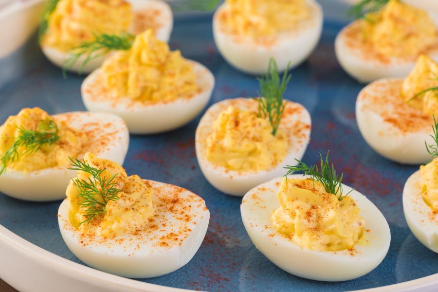 Horseradish Deviled Eggs