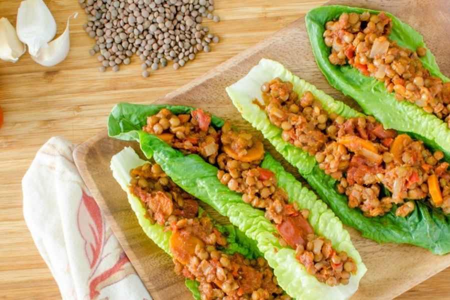 Lentil Lettuce Wraps