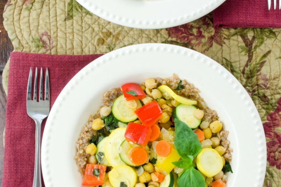 Chickpea and Bulgur Ragout