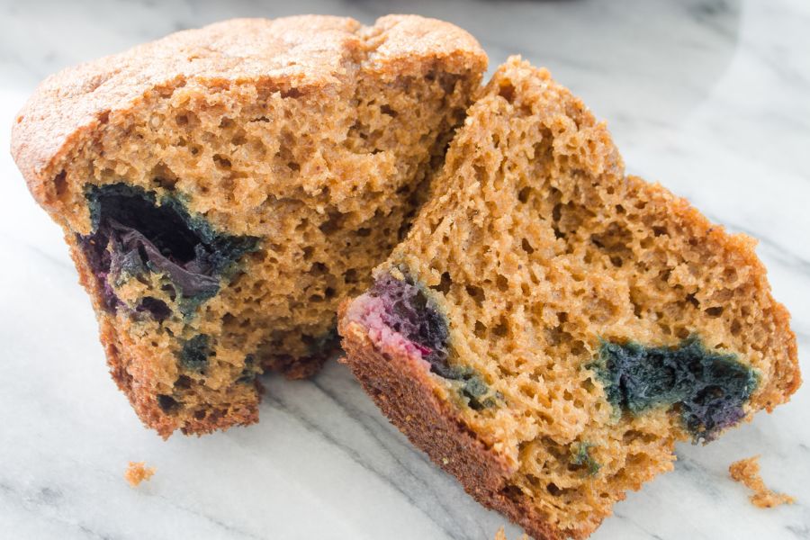 Chickpea Blueberry Muffins
