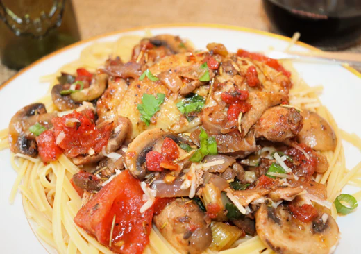 Image of Chicken Cacciatore with Oyster Mushrooms