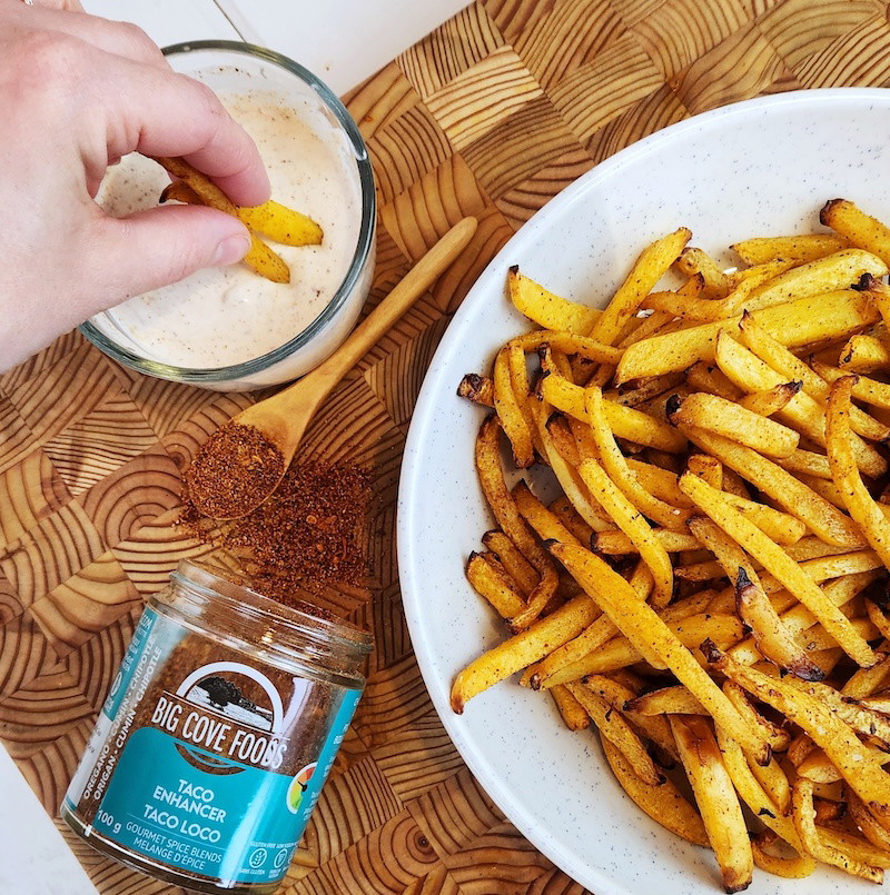 Rutabaga Taco Fries