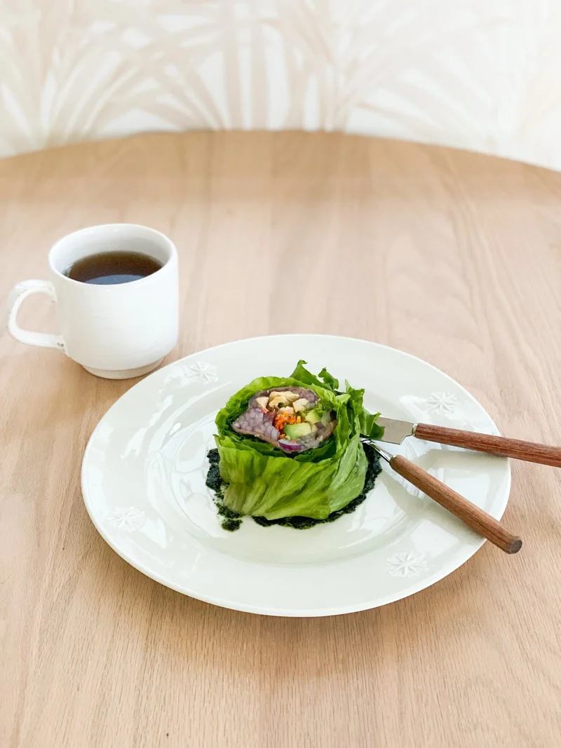 乾燥野菜でつくる「サラダロール」