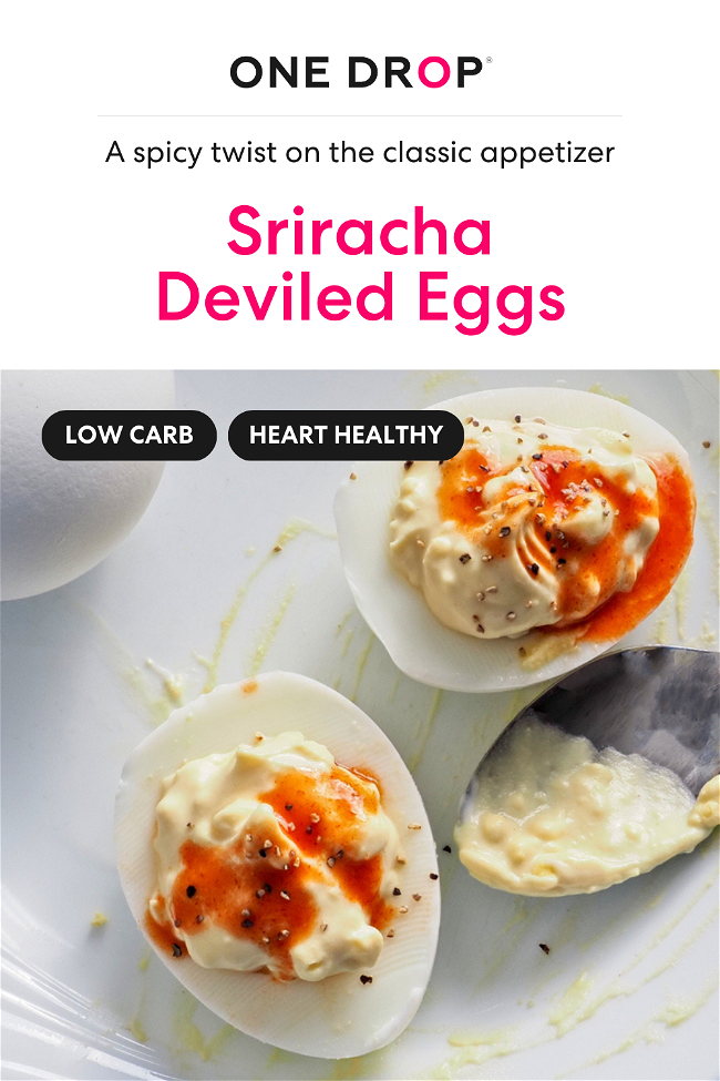 Image of Low-Carb Deviled Eggs Recipe with Sriracha 