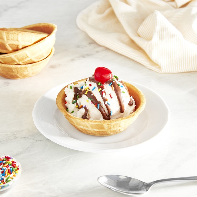Homemade Ice Cream Waffle Bowls - Simply Scratch