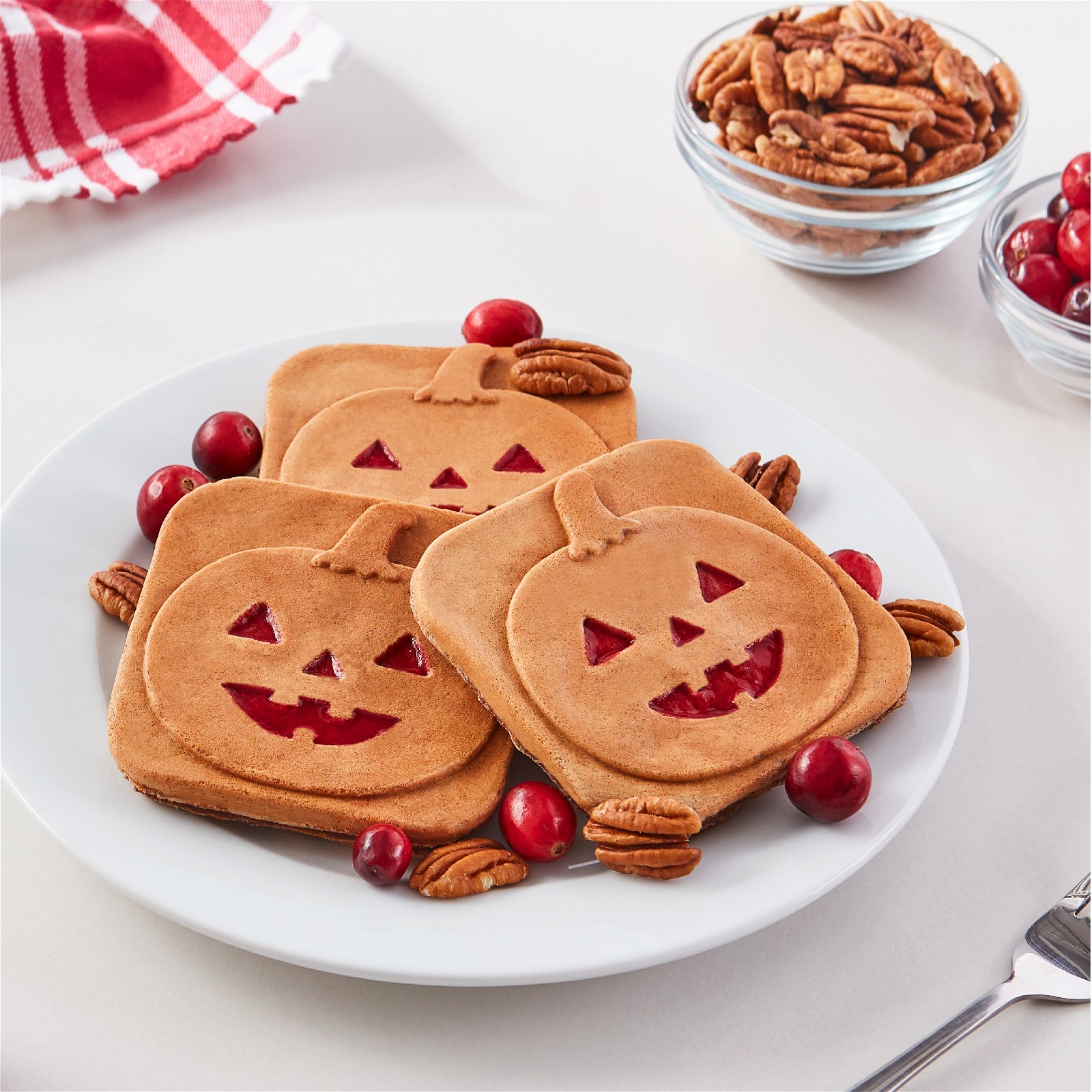 Pecan Cranberry Waffles