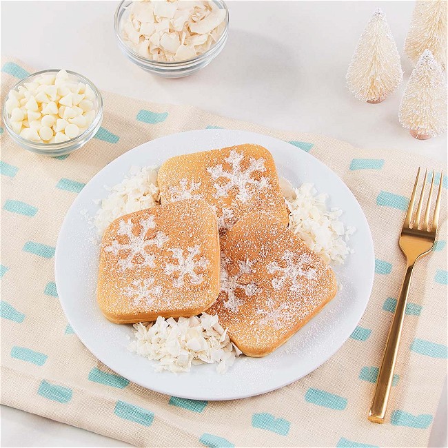 Image of White Chocolate Coconut Waffles