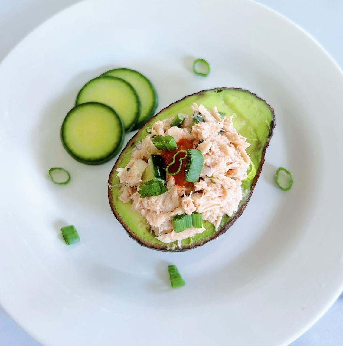 Image of Spicy Tuna Stuffed Avocados