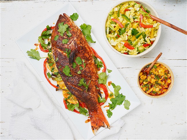 Image of Island Style Red Snapper Recipe