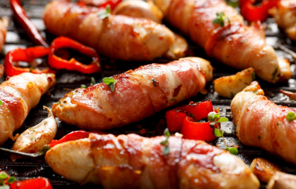 Smoky Bacon Wrapped Chicken