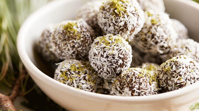 Image of Coconut Matcha Truffles Recipe