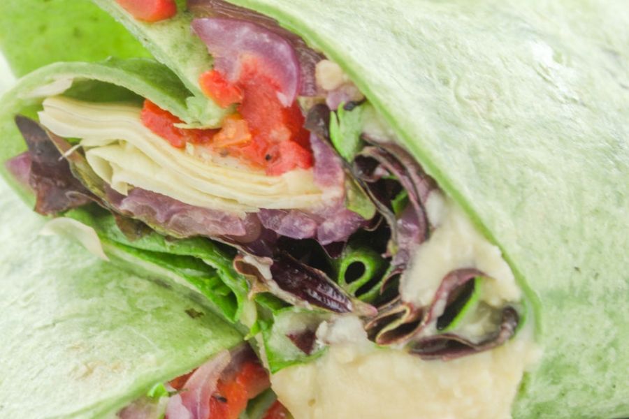Lemon Hummus Wrap
