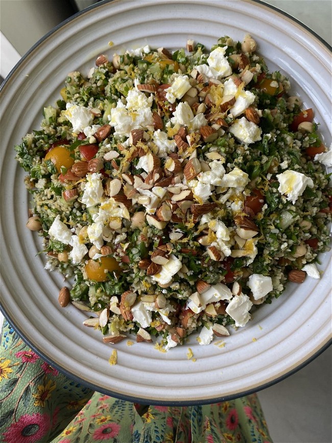 Image of Freekeh + Chickpea Tabbouleh