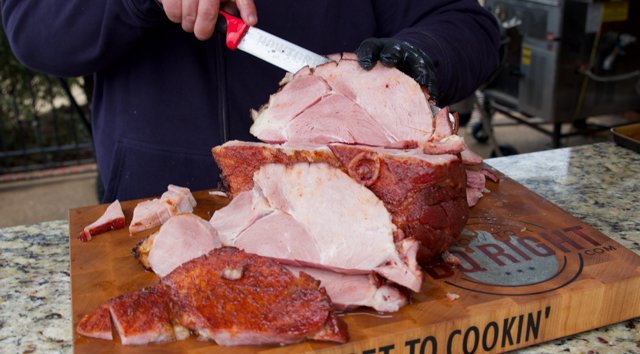 Image of Remove ham from smoker and allow to rest for 15-20...