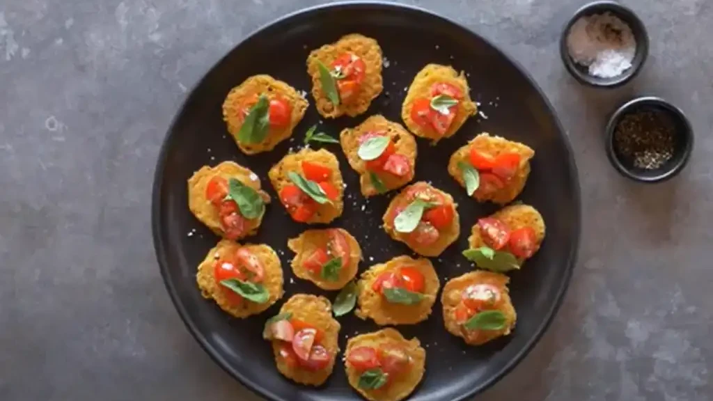 Image of Corn Cakes with Cherry Tomatoes