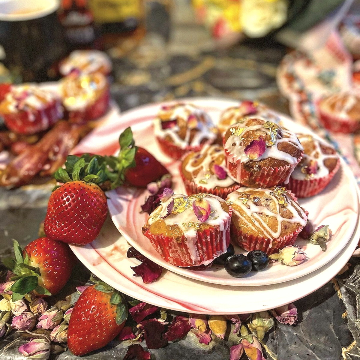 Raspberry & Blueberry Cakes