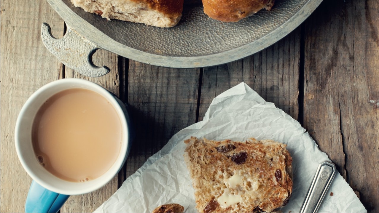 Image of Easter hot cross buns