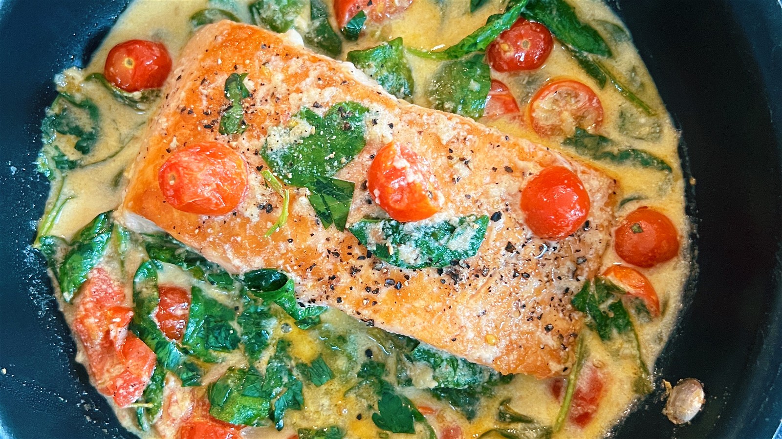 Image of One Skillet Creamy Tuscan Salmon