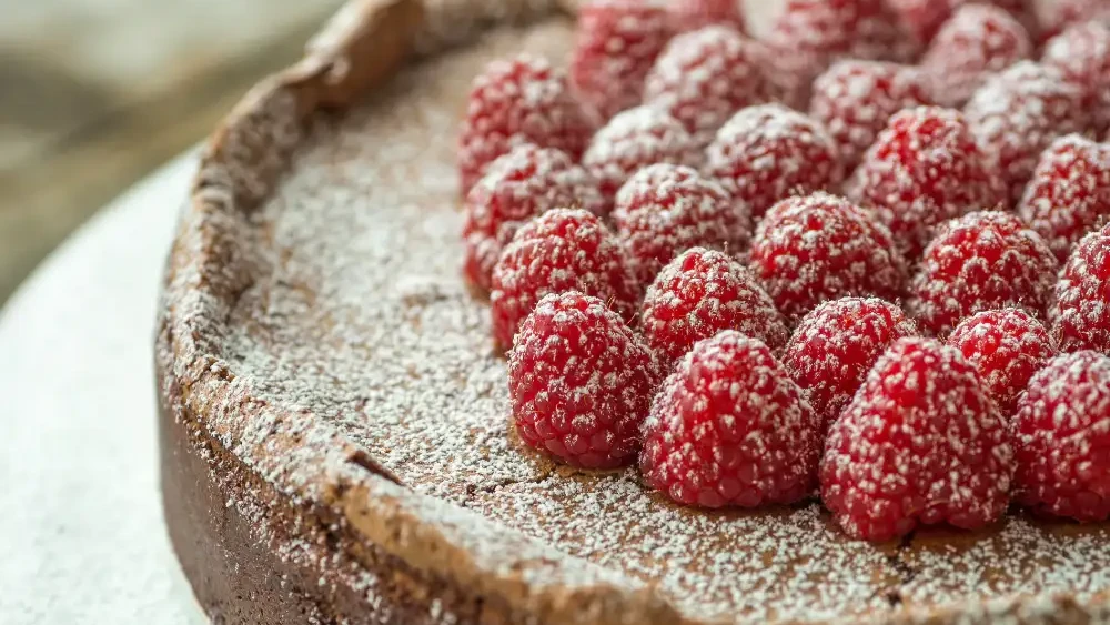 Image of Flourless Chocolate Raspberry Torte