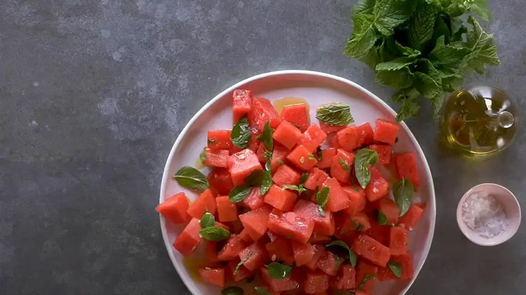 Image of Watermelon & Basil Salad