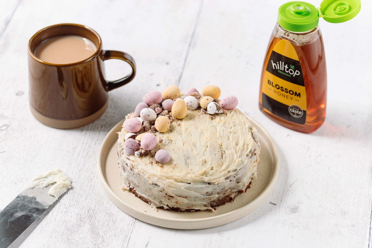 Easter Carrot Cake With Lemon & Honey Buttercream