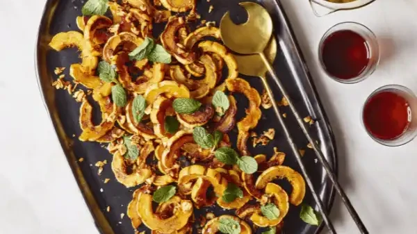 Image of Roasted Delicata Slices with Warm Spices 