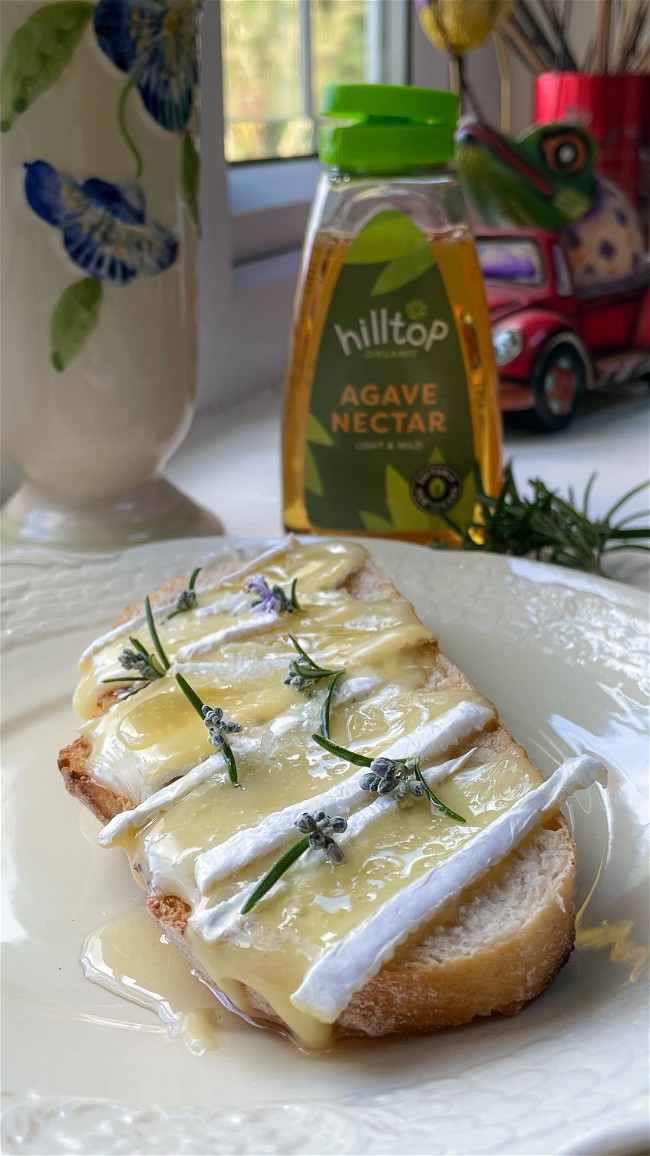 Image of Brie On Sourdough With Agave & Rosemary