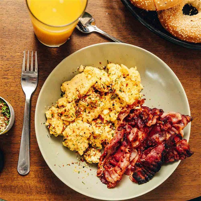 Image of Scrambled Eggs with Bacon