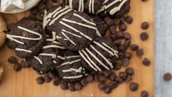 Peppermint Brownie Cookies 
