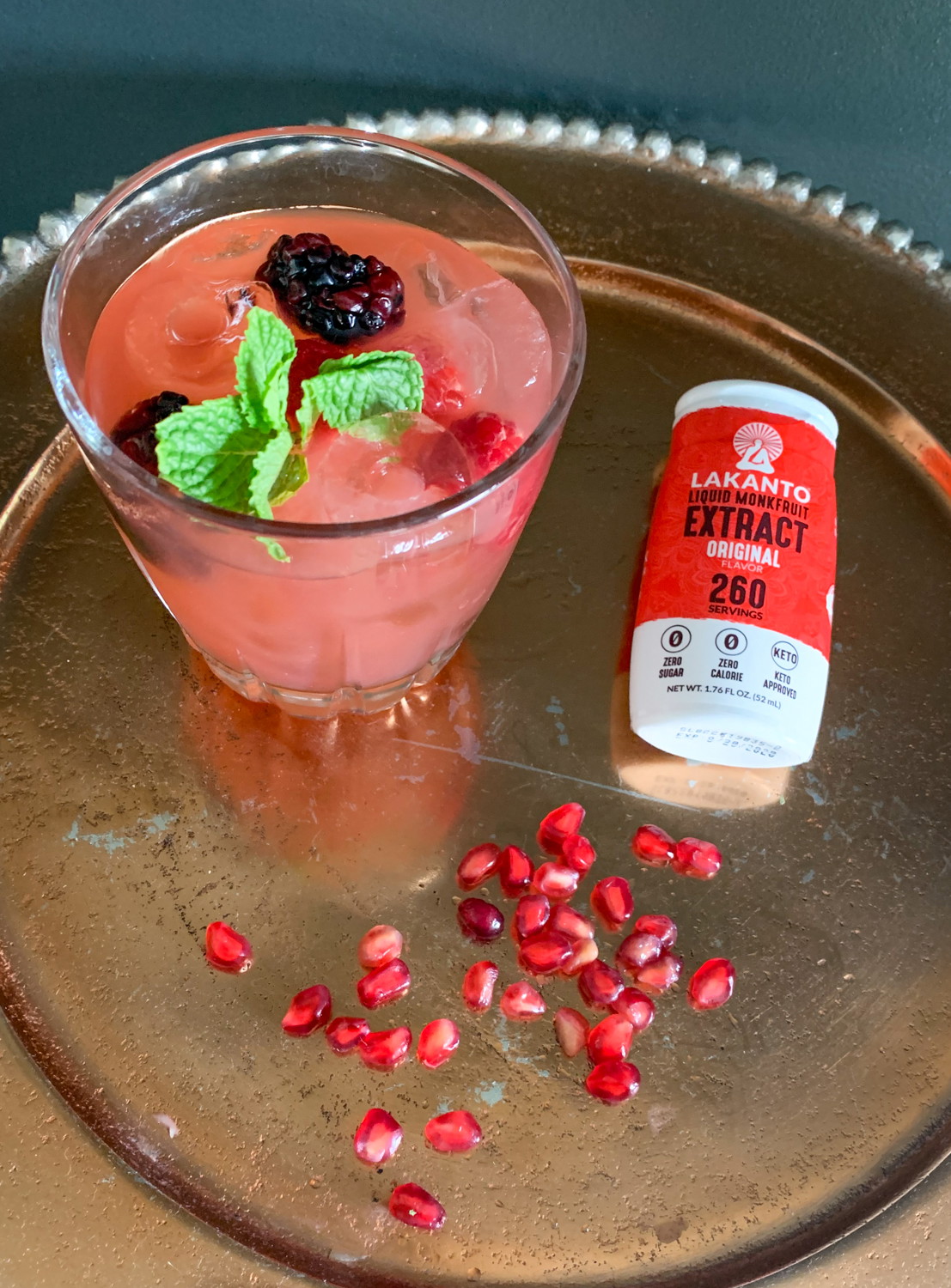 Berry Pomegranate Vodka Spritzer