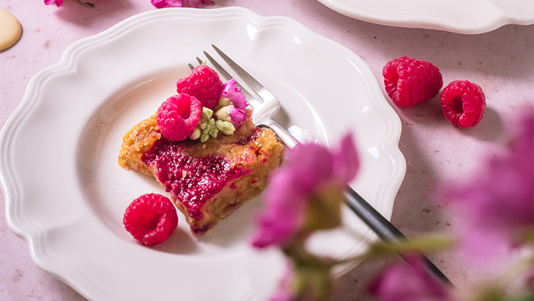 Image of White Chocolate Raspberry Swirl Brownies