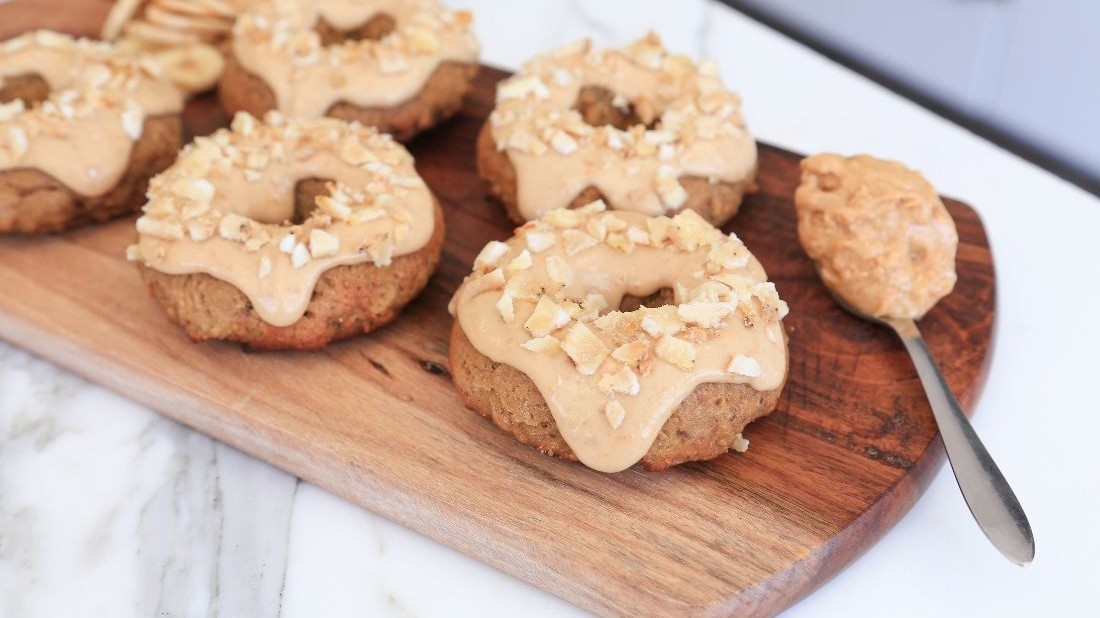 Image of Banana Peanut Butter Donuts