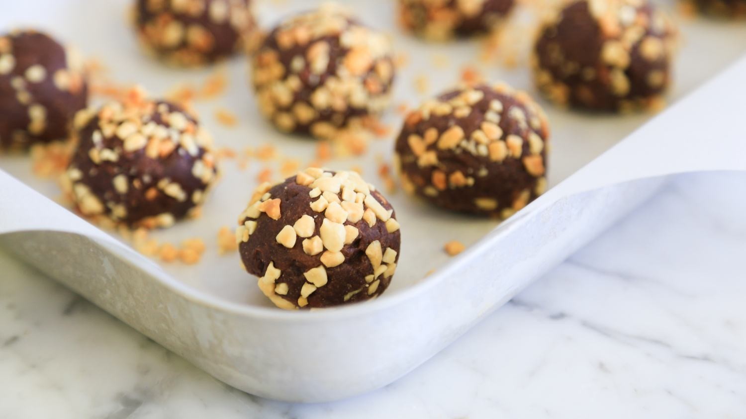 Image of Keto Peanut Butter Chocolate Protein Balls