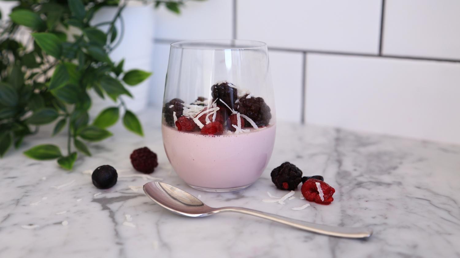 Image of Low Carb Vanilla Berry Protein Pudding