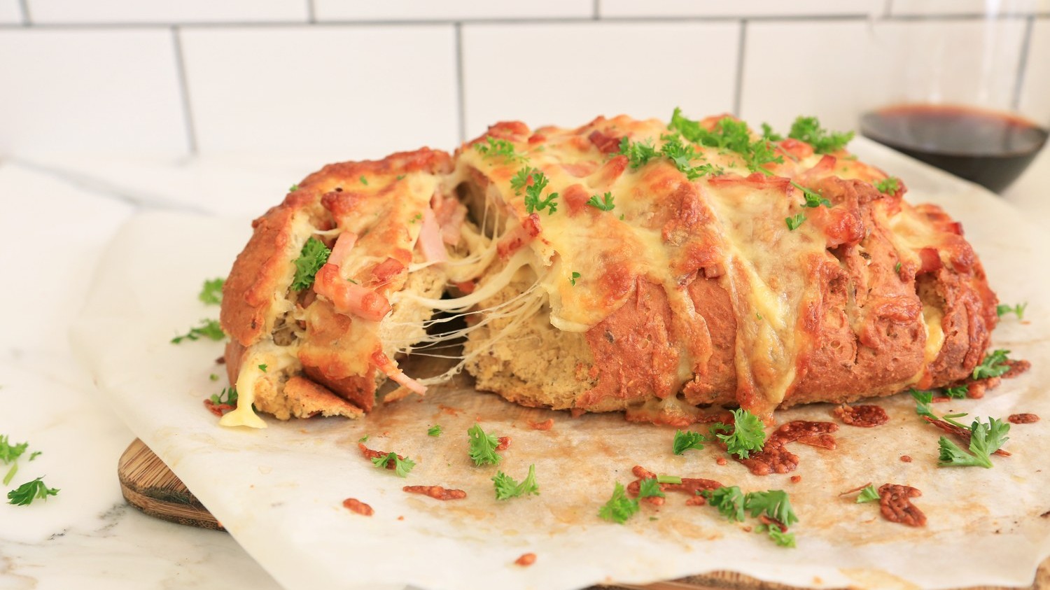 Image of Cheesy Bacon Garlic Pull-apart