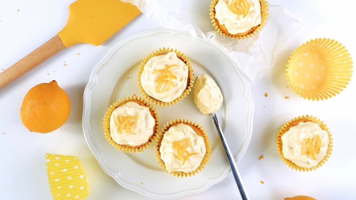 Image of Low Carb Coconut Lemon Cupcakes