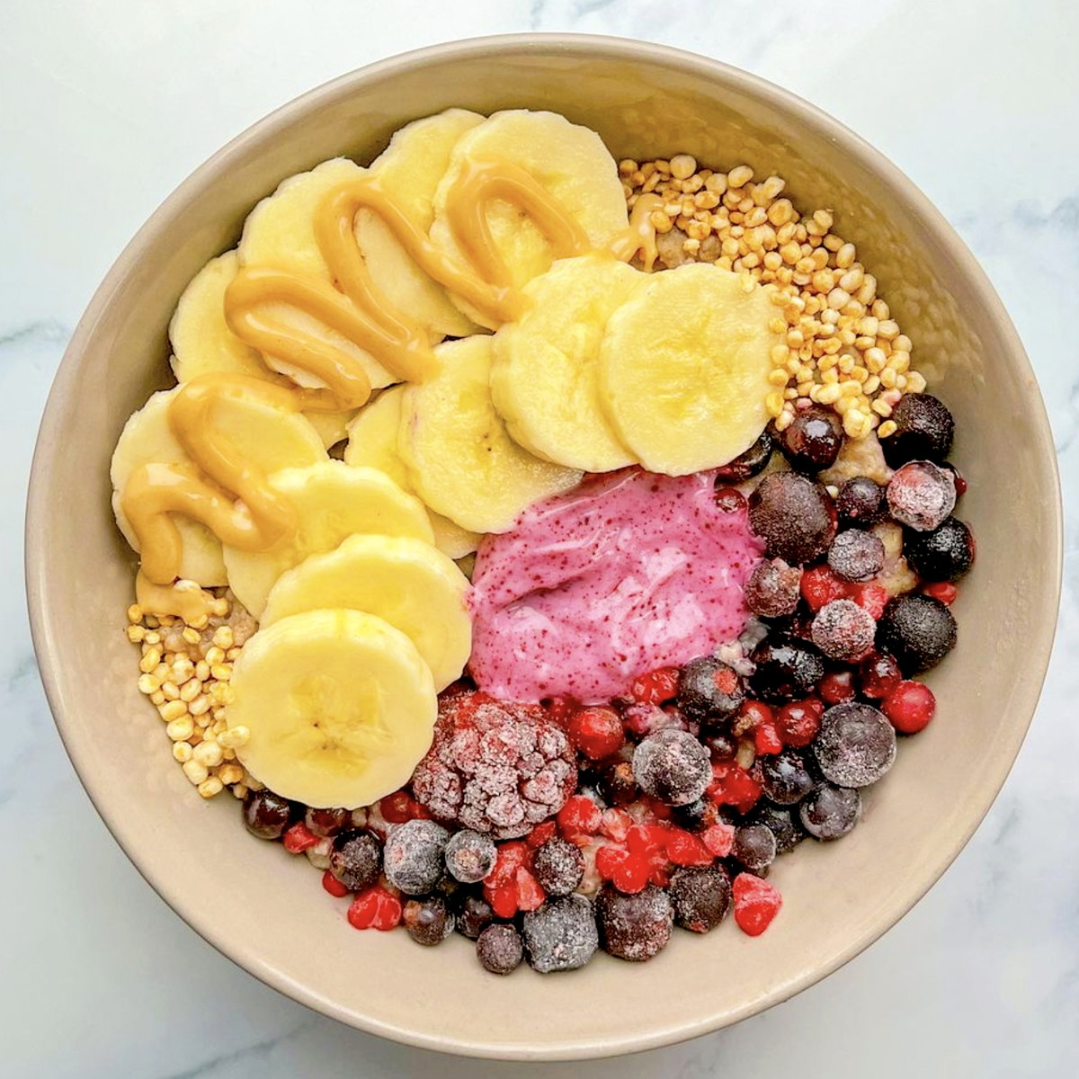 Banana with Oats and Haskapa
